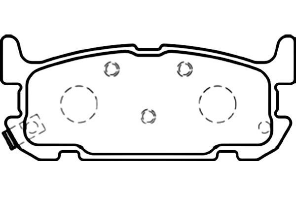 KAVO PARTS Комплект тормозных колодок, дисковый тормоз BP-6589